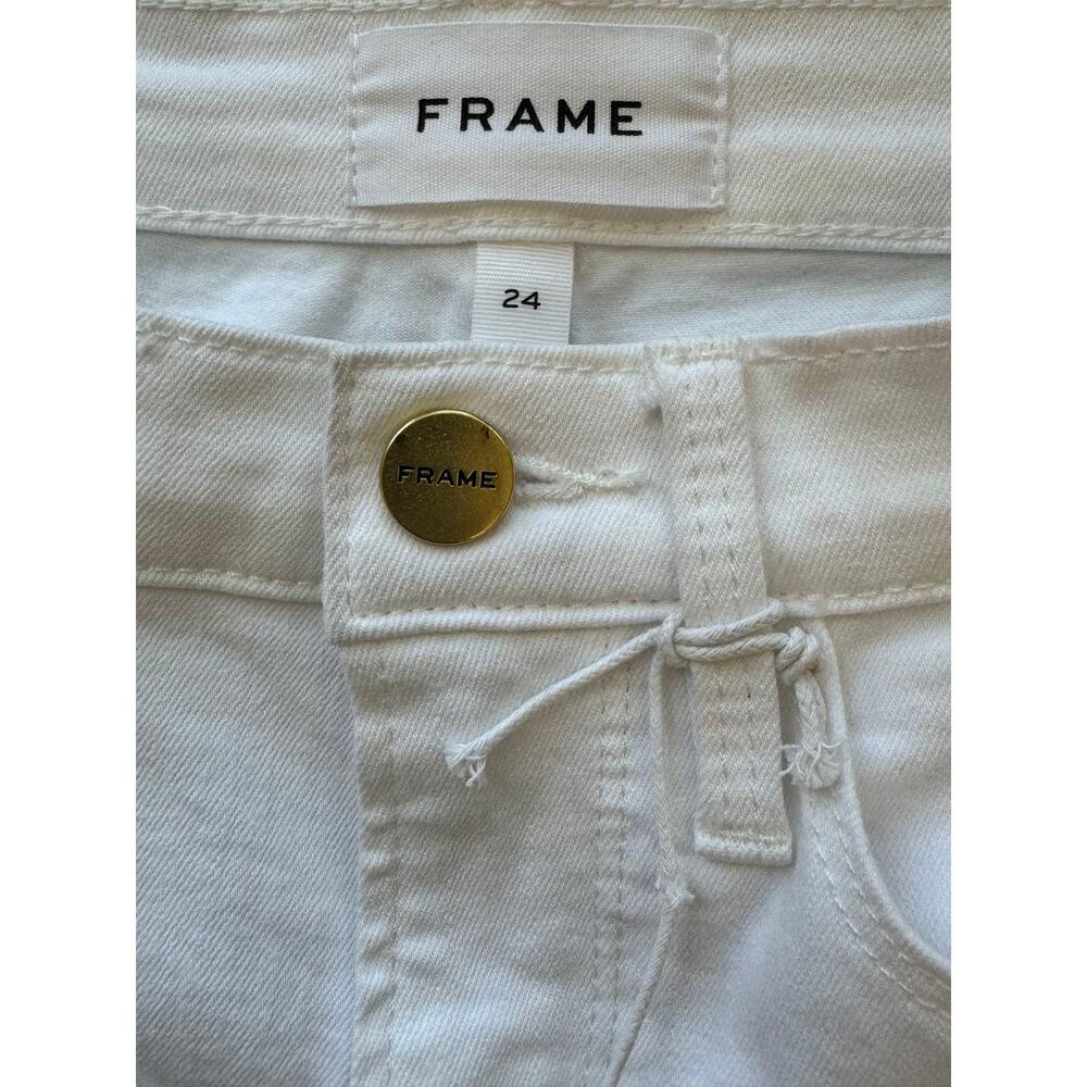 New ~ FRAME ~  Le Skinny De Jeanne Raw Stagger Mid-rise Jeans Size 24 - Picture 8 of 11